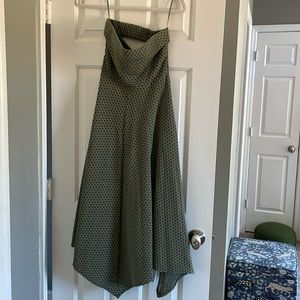Urban outfitters strapless texture midi dress